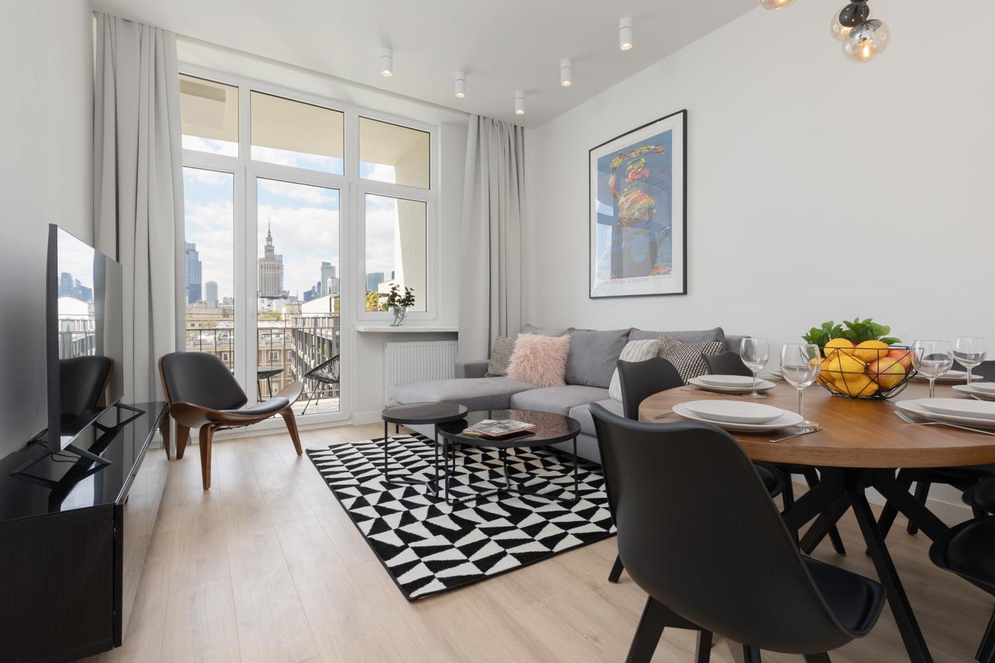 City Panorama Spacious Apartment By Renters Prestige Варшава Экстерьер фото