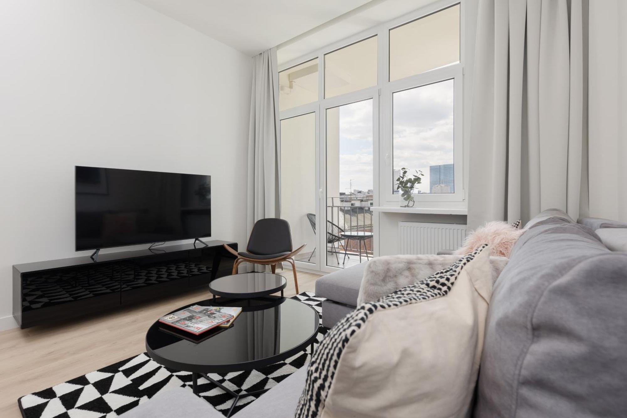 City Panorama Spacious Apartment By Renters Prestige Варшава Экстерьер фото