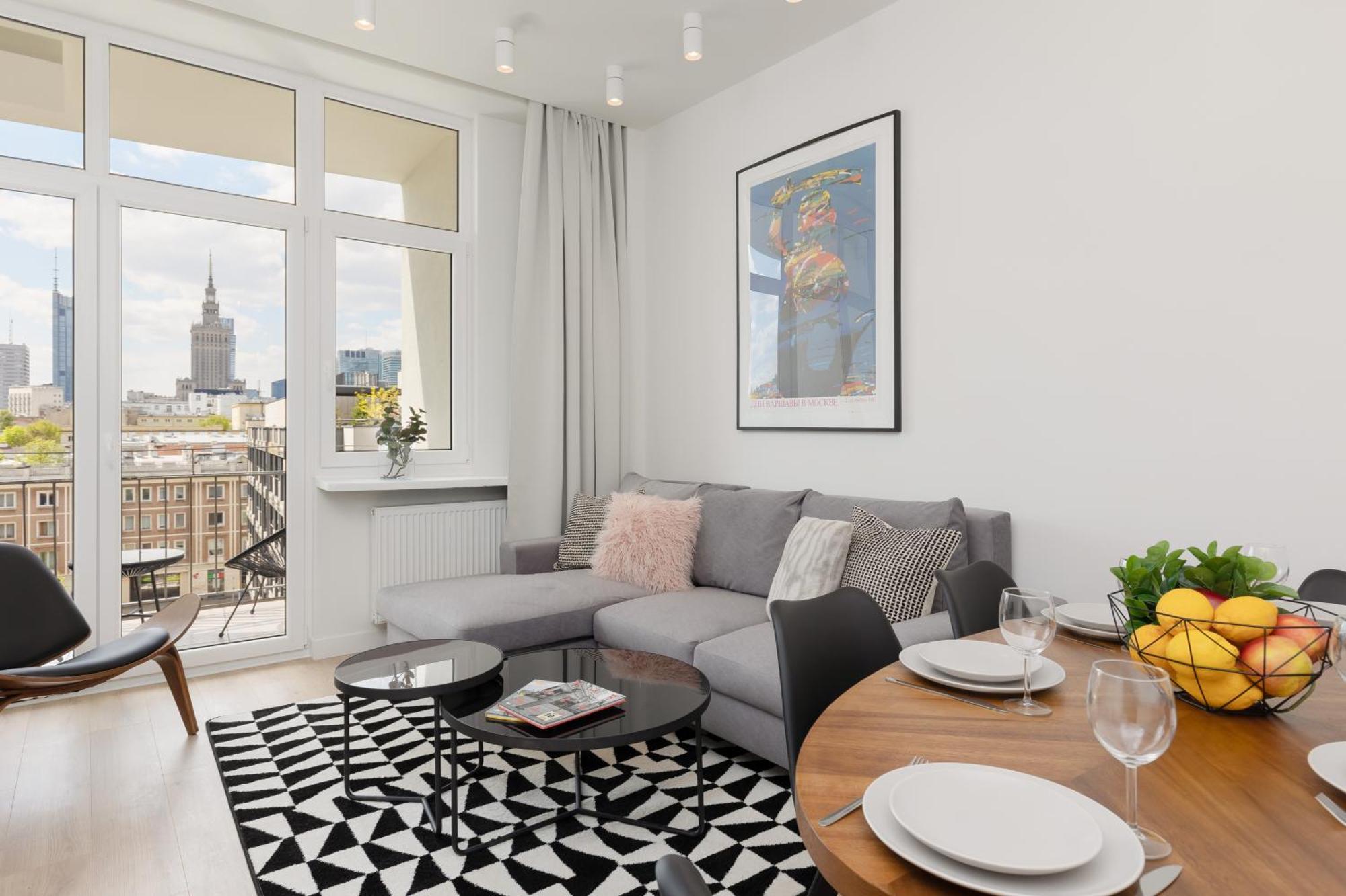 City Panorama Spacious Apartment By Renters Prestige Варшава Экстерьер фото